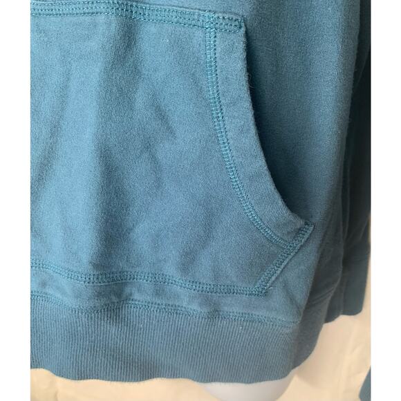 SJB Active Jacket Pullover Womens Sz Large Blue Button Hooded Long Sleeve Pocket - Picture 3 of 12